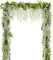 Wisteria Artificial Flowers Garland – 4 Pcs, 28.8 FT Total, White Silk Wisteria Vine for Home, Garden, Outdoor, Wedding Arch & Floral Decor